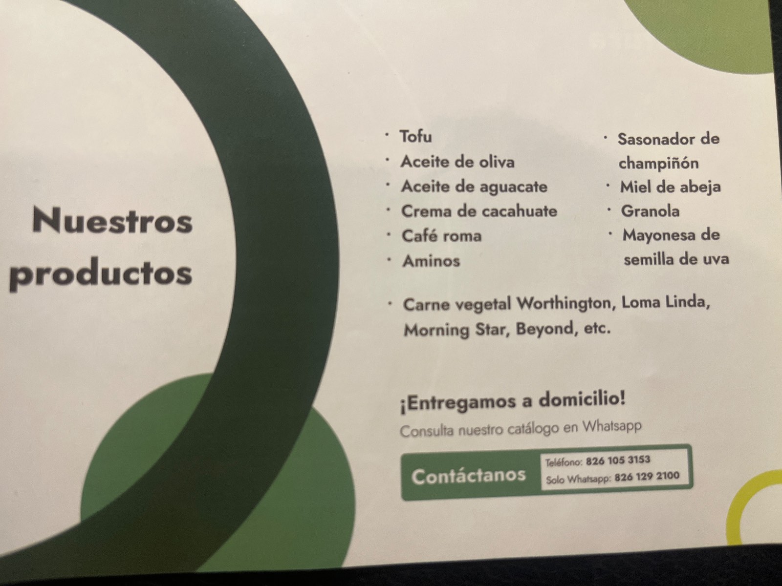 Tienda en línea de productos vegetarianos 2